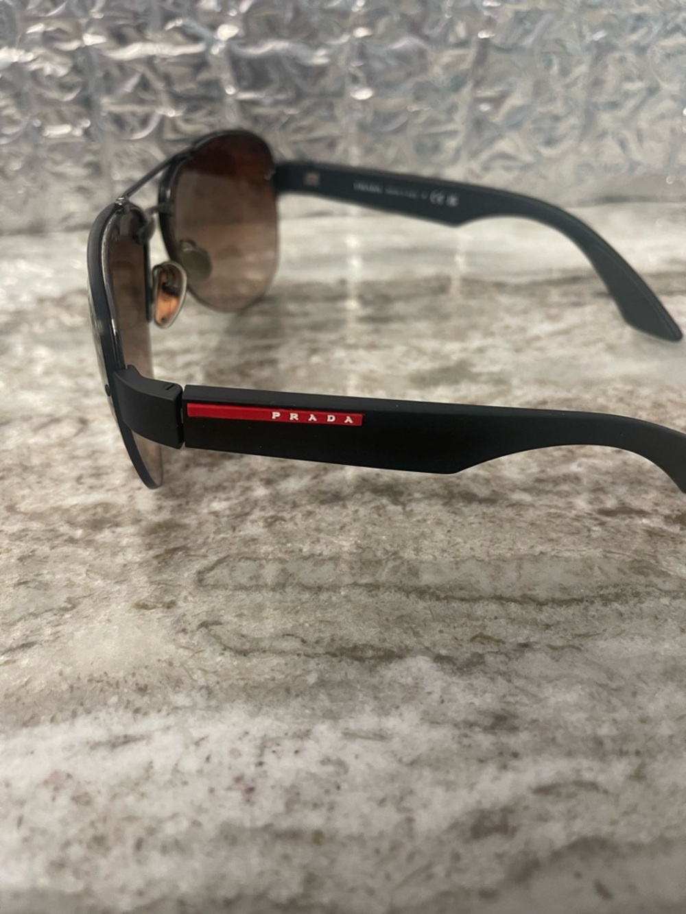 Authentic Prada SPS 55Y Men’s Matte Black Sunglasses